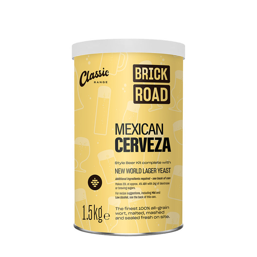 Brick Road Mexican Cerveza (mid/low options) 1.5Kg