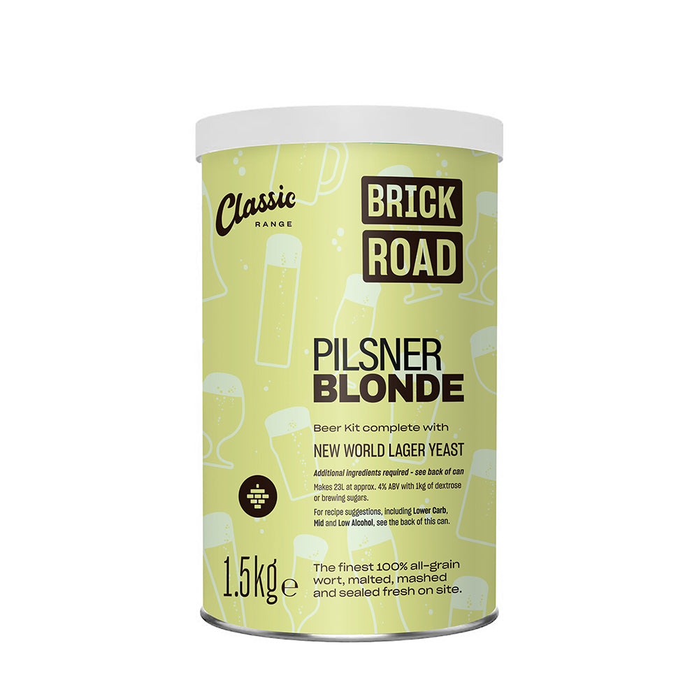 Brick Road Pilsner Blonde (low-carb/light options) 1.5Kg
