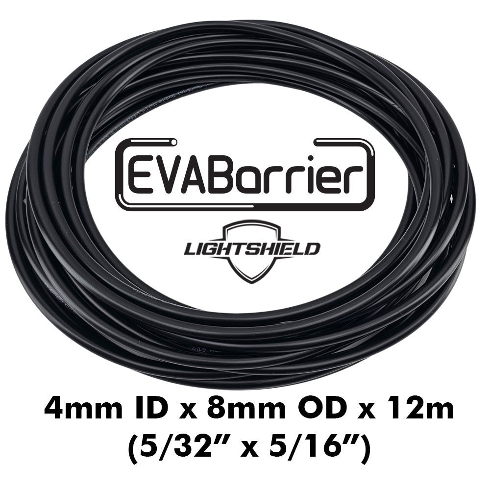EVABarrier Black Lightshield 4mm ID x 8mm OD - 12m Roll