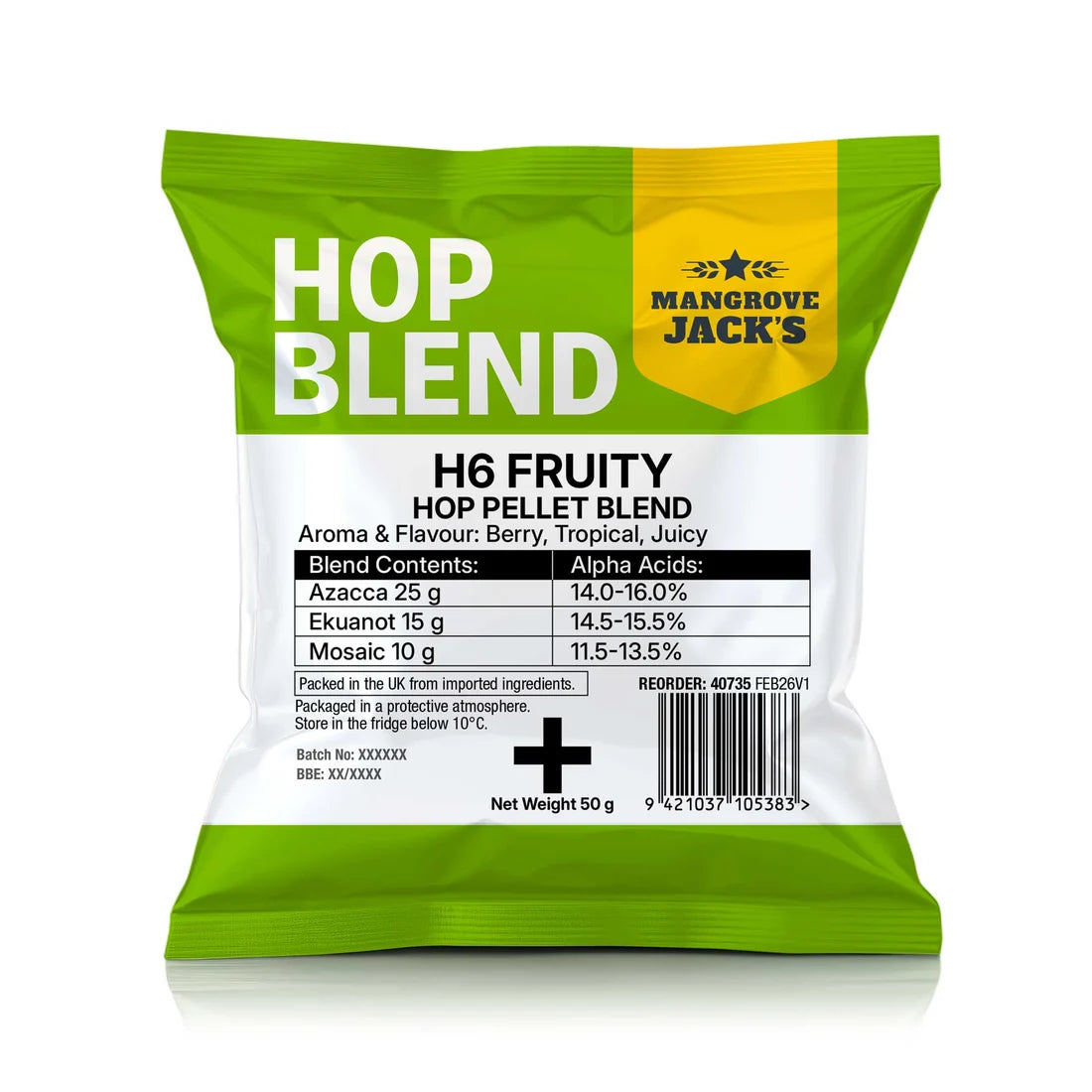Mangrove Jack's H6 Fruity Hops 50g