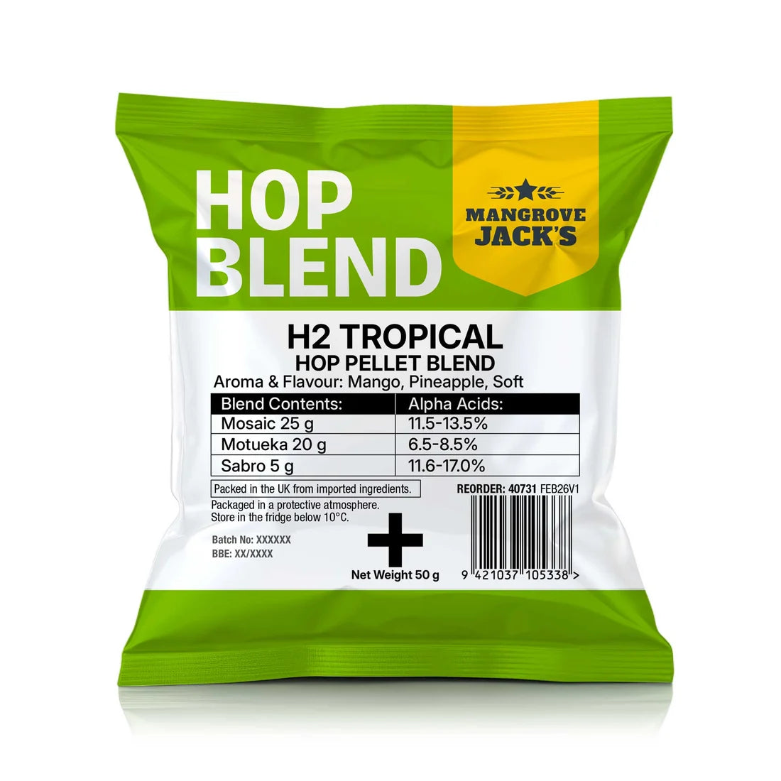Mangrove Jack's H2 Tropical Hops 50g