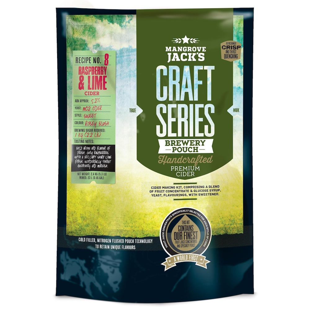 Mangrove Jack's CS Raspberry and Lime Cider - 2.4kg