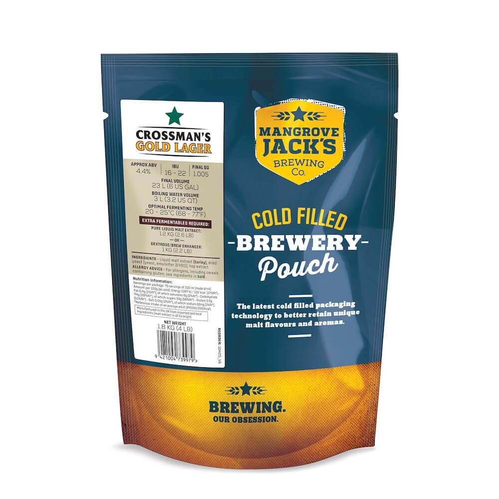 MJ Traditional Series Crossmans Gold Lager Pouch - 1.8kg