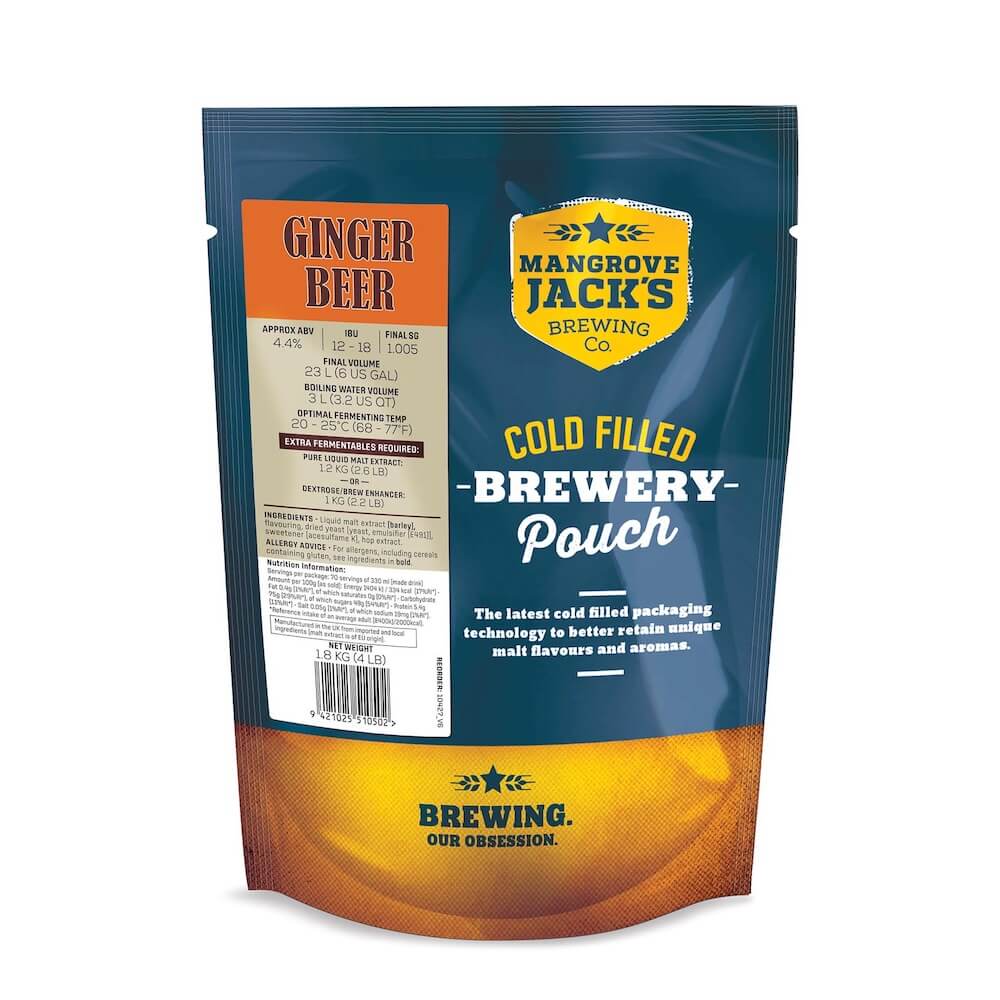 Mangrove Jack's Traditional Series Ginger Beer Pouch - 1.8kg