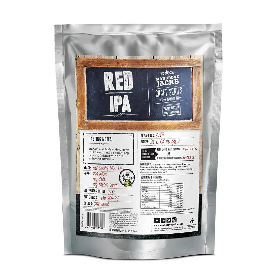 Mangrove Jack's CS Red IPA - 2.5kg