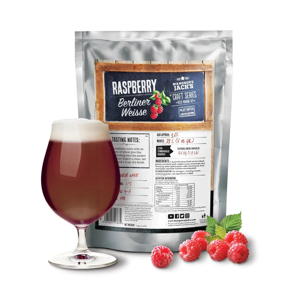 Mangrove Jack's Craft Series Raspberry Berliner Weisse - 2kg