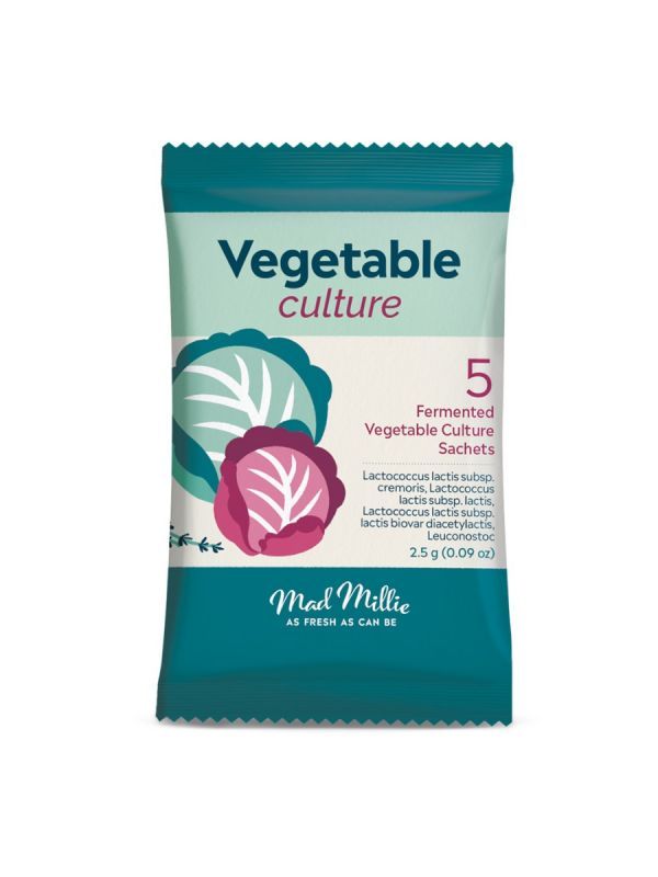Mad Millie Fermented Vegetable Culture Sachets x 5 - All Things Fermented | Home Brew Supplies Shop Wellington Kapiti NZ