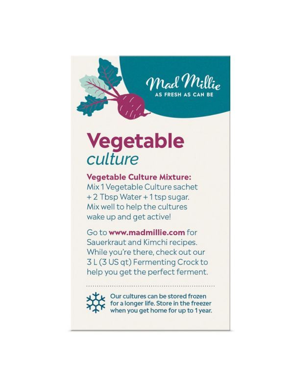 Mad Millie Fermented Vegetable Culture Sachets x 5 - All Things Fermented | Home Brew Supplies Shop Wellington Kapiti NZ