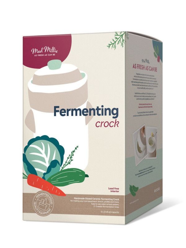 Mad Millie Fermenting Crock - All Things Fermented | Home Brew Supplies Shop Wellington Kapiti NZ