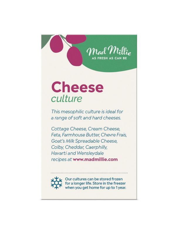 Mad Millie Mesophilic Cheese Culture Sachets x 5 - All Things Fermented | Home Brew Supplies Shop Wellington Kapiti NZ