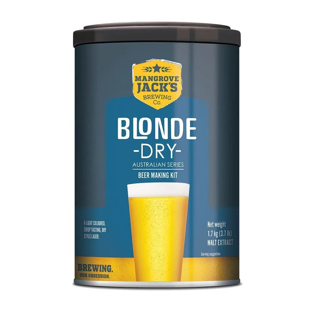 Mangrove Jack&#39;s Australian Brewer&#39;s Series Blonde Dry - All Things Fermented | Home Brew Supplies Shop Wellington Kapiti NZ