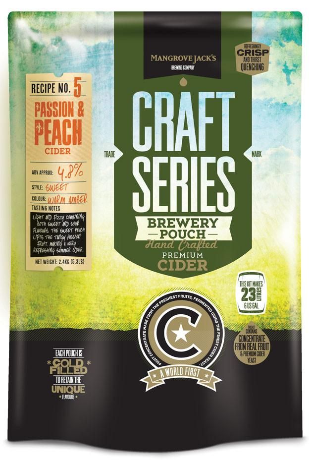 Mangrove Jack's CS Peach and Passionfruit Cider - 2.4kg - All Things Fermented | Home Brew Supplies Shop Wellington Kapiti NZ