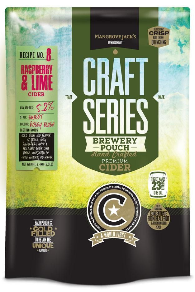 Mangrove Jack's CS Raspberry and Lime Cider - 2.4kg - All Things Fermented | Home Brew Supplies Shop Wellington Kapiti NZ
