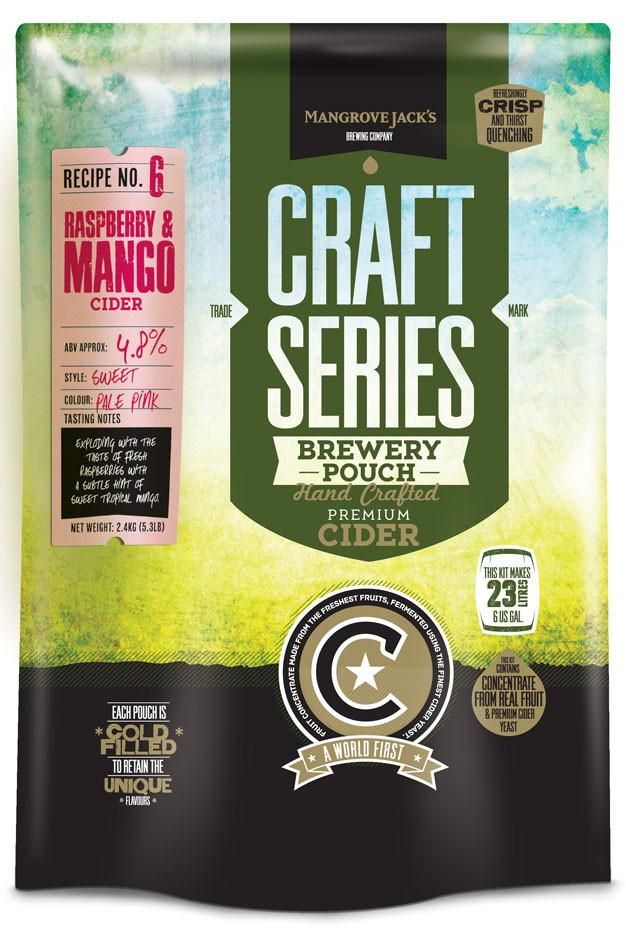 Mangrove Jack's CS Raspberry and Mango Cider - 2.4kg - All Things Fermented | Home Brew Supplies Shop Wellington Kapiti NZ