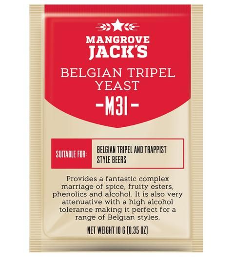 Mangrove Jack&#39;s CS Yeast M31 Belgian Tripel Yeast (10g) - All Things Fermented | Home Brew Supplies Shop Wellington Kapiti NZ