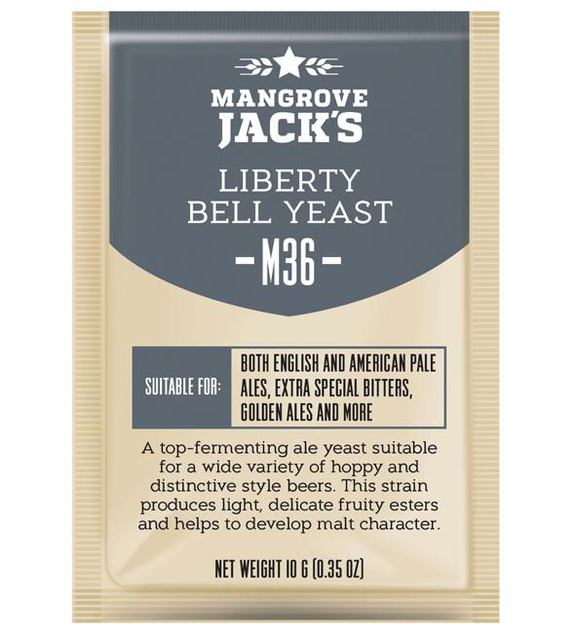 Mangrove Jack's CS Yeast M36 Liberty Bell Ale (10g) - All Things Fermented | Home Brew Supplies Shop Wellington Kapiti NZ