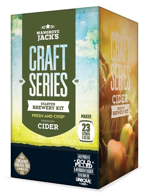 Mangrove Jack&#39;s Craft Series Apple Cider Starter Brewery Kit - All Things Fermented | Home Brew Supplies Shop Wellington Kapiti NZ