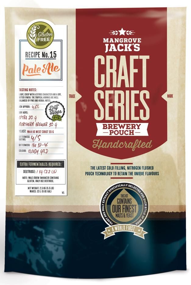 Mangrove Jack&#39;s Craft Series Gluten Free Pale Ale - 2.5kg - All Things Fermented | Home Brew Supplies Shop Wellington Kapiti NZ