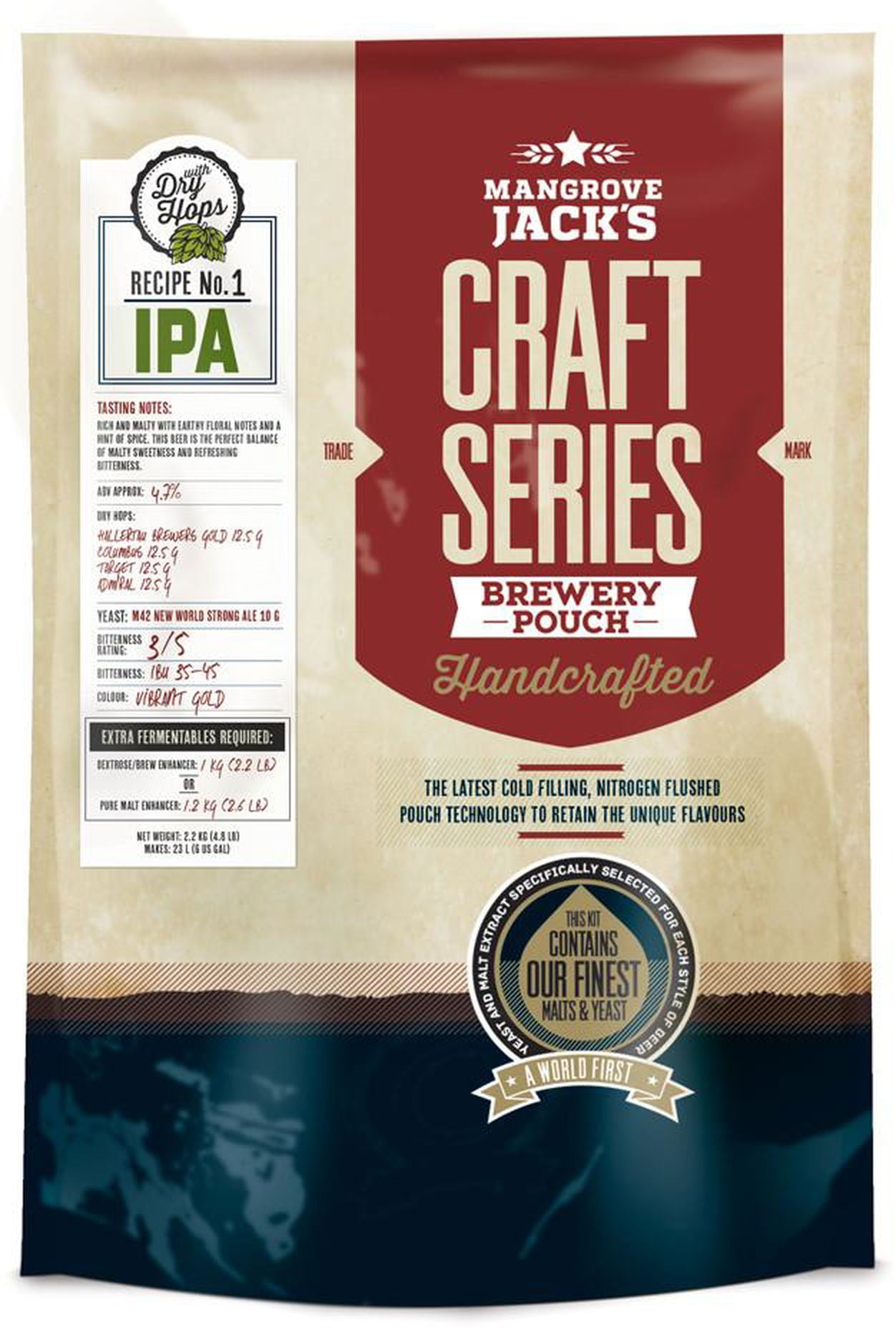 Mangrove Jack's Craft Series IPA with dry hops - 2.5kg - All Things Fermented | Home Brew Supplies Shop Wellington Kapiti NZ
