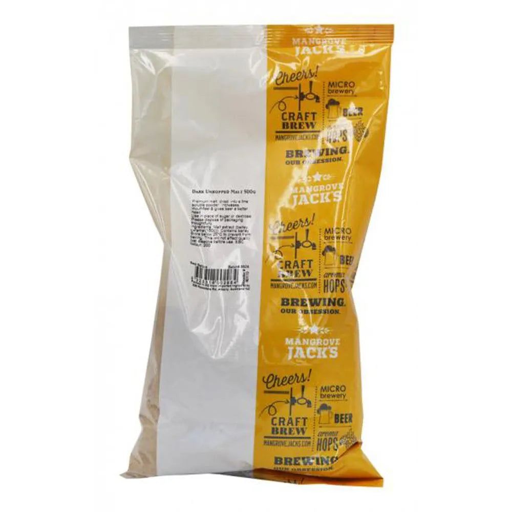 Mangrove Jack's Dark Unhopped Dry Malt 500g - All Things Fermented | Home Brew Supplies Shop Wellington Kapiti NZ