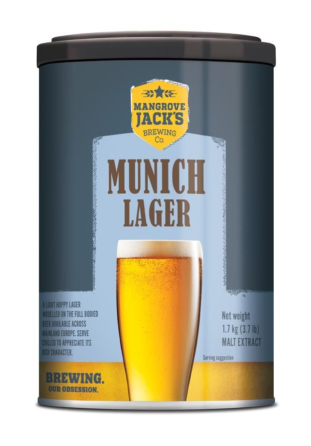 Mangrove Jack's International Munich Lager 1.7kg - All Things Fermented | Home Brew Supplies Shop Wellington Kapiti NZ