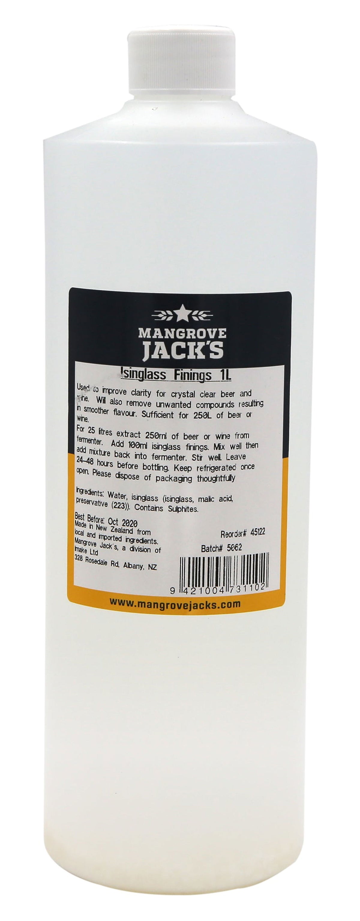 Mangrove Jack&#39;s Isinglass - 1L - All Things Fermented | Home Brew Supplies Shop Wellington Kapiti NZ