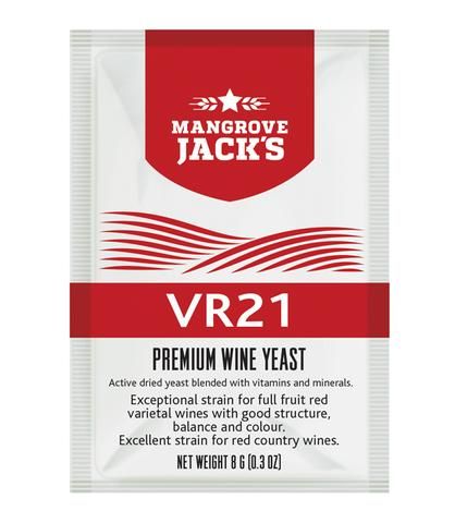 Mangrove Jacks VR21 Premium Wine Yeast  - 8g - All Things Fermented | Home Brew Supplies Shop Wellington Kapiti NZ