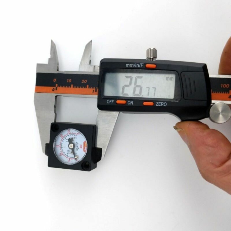 Mini Gauge 0-15psi (0-1.5bar) - For Inline Duotight Regulator Or Blowtie - All Things Fermented | Home Brew Supplies Shop Wellington Kapiti NZ