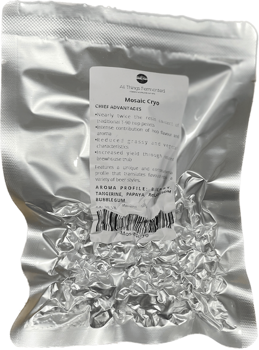 Mosaic Cryo Hops - 50g - All Things Fermented | Home Brew Supplies Shop Wellington Kapiti NZ