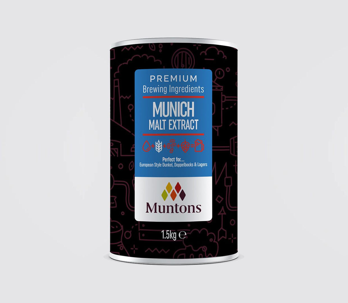 Muntons Munich Malt Extract 1.5kg - All Things Fermented | Home Brew Supplies Shop Wellington Kapiti NZ