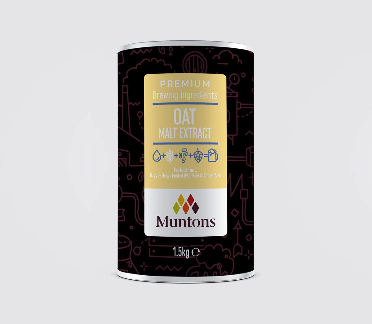 Muntons Oat Malt Extract 1.5kg - All Things Fermented | Home Brew Supplies Shop Wellington Kapiti NZ
