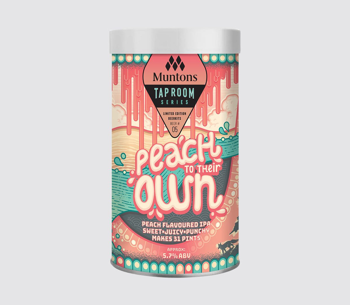 Muntons Taproom Series Peach To Their Own 1.5kg - All Things Fermented | Home Brew Supplies Shop Wellington Kapiti NZ