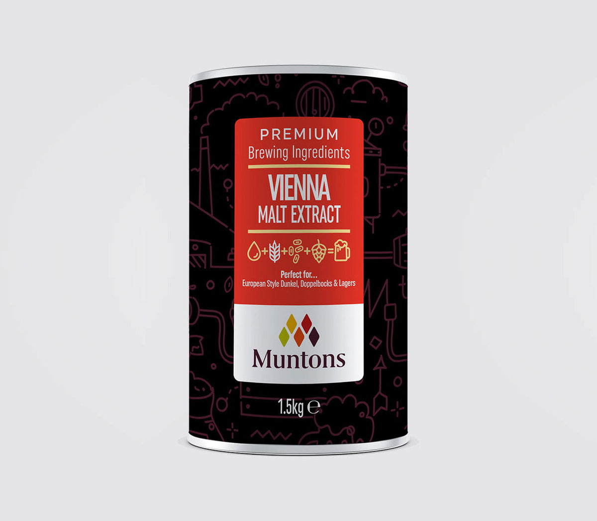 Muntons Vienna Malt Extract 1.5kg - All Things Fermented | Home Brew Supplies Shop Wellington Kapiti NZ