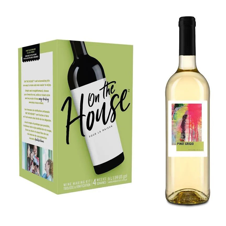 On The House Pinot Grigio Style - All Things Fermented | Home Brew Supplies Shop Wellington Kapiti NZ