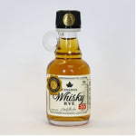 Bottle of Canadian Whisky Rye spirit flavour on a white background