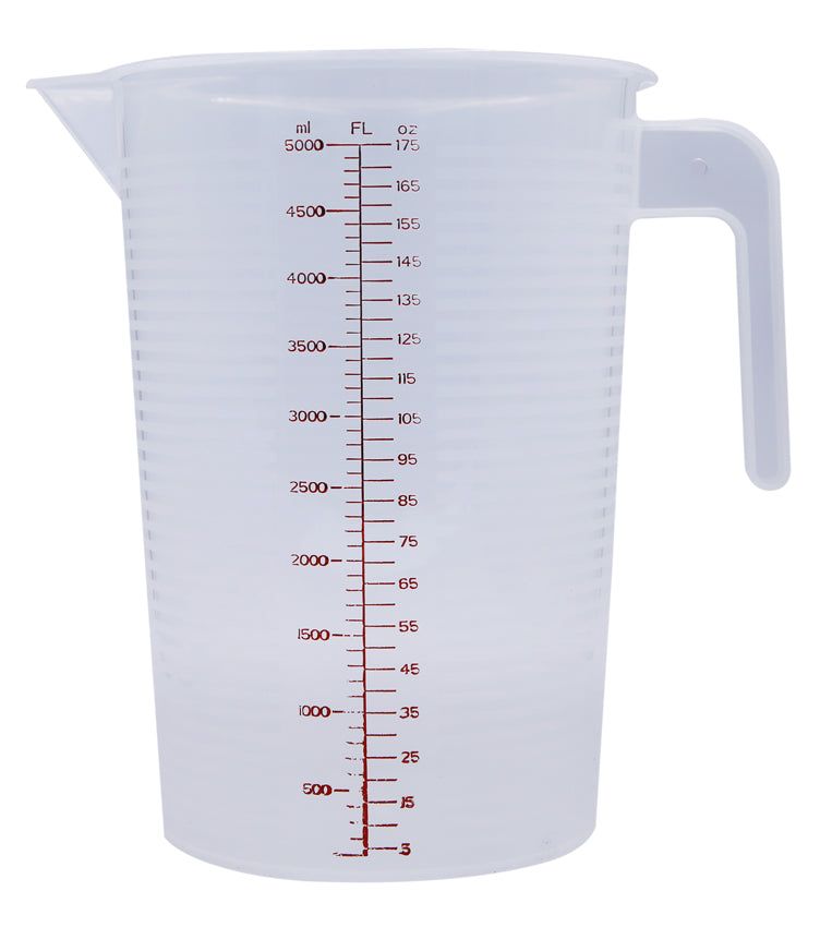 Plastic Measuring Jug - 5L  (NZ made) - All Things Fermented | Home Brew Supplies Shop Wellington Kapiti NZ