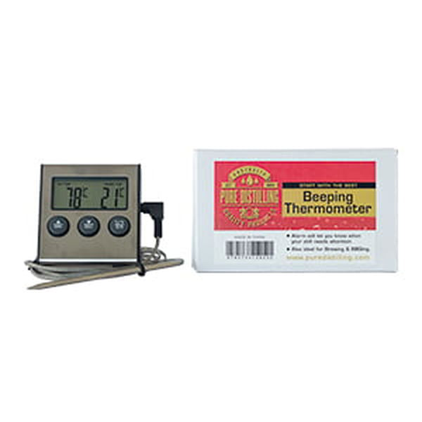 Pure Distilling Thermometer with Alarm - All Things Fermented | Home Brew Supplies Shop Wellington Kapiti NZ