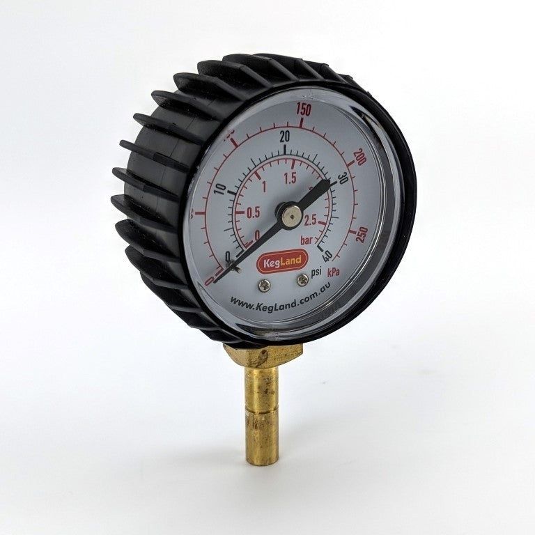 Push In Pressure Gauge - 8mm - All Things Fermented | Home Brew Supplies Shop Wellington Kapiti NZ