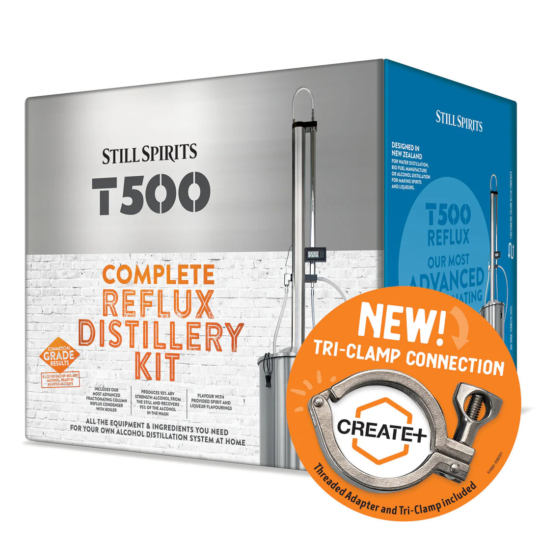 Still Spirits Create+ T500 Column & Condenser, Boiler & Distillery Kit