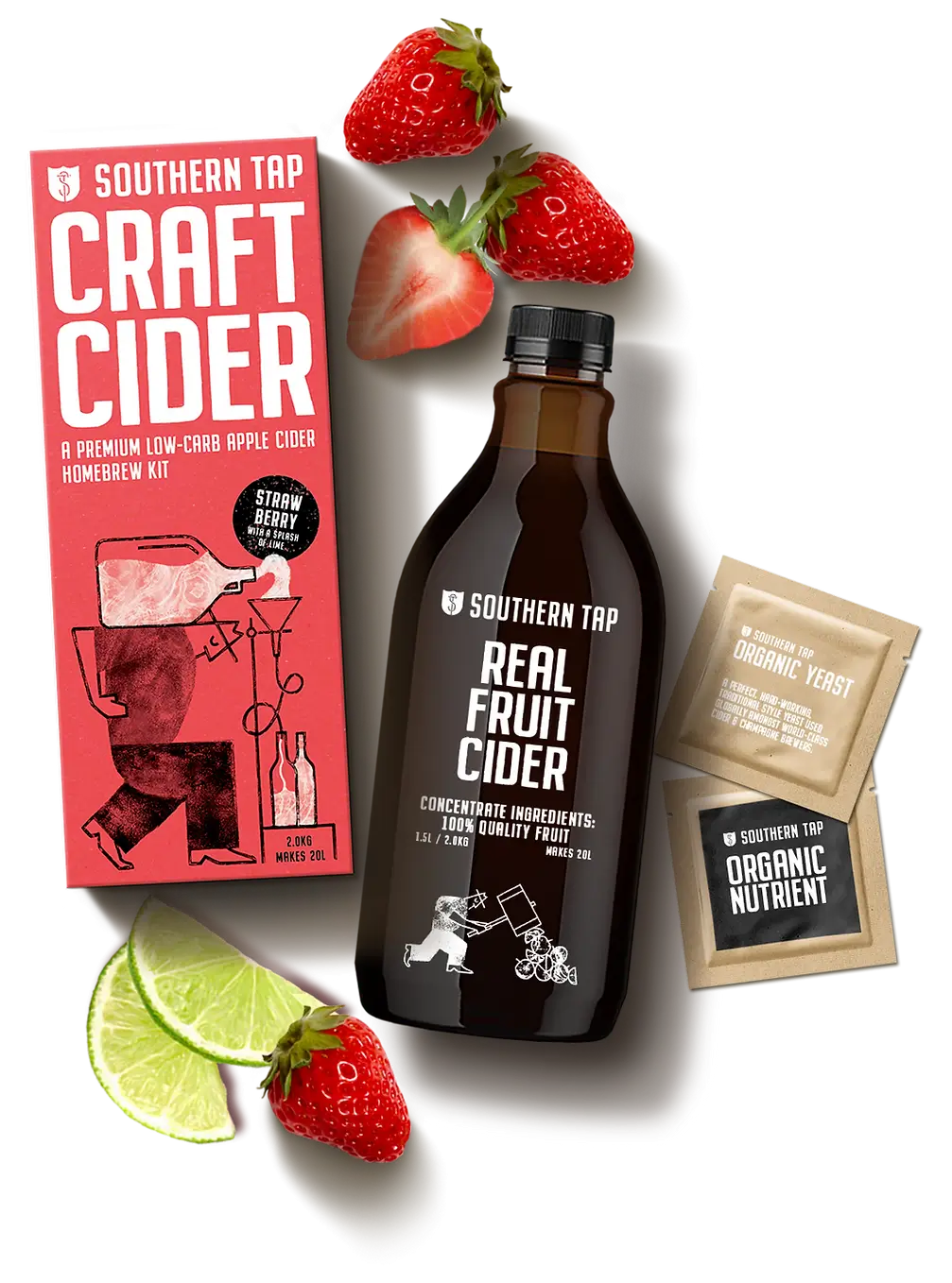 SOUTHERN TAP STRAWBERRY APPLE CIDER Best Before: 30/09/2025