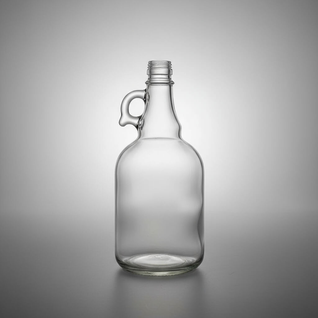 Glass Spirit Bottle & Plastic Screw Cap 1L