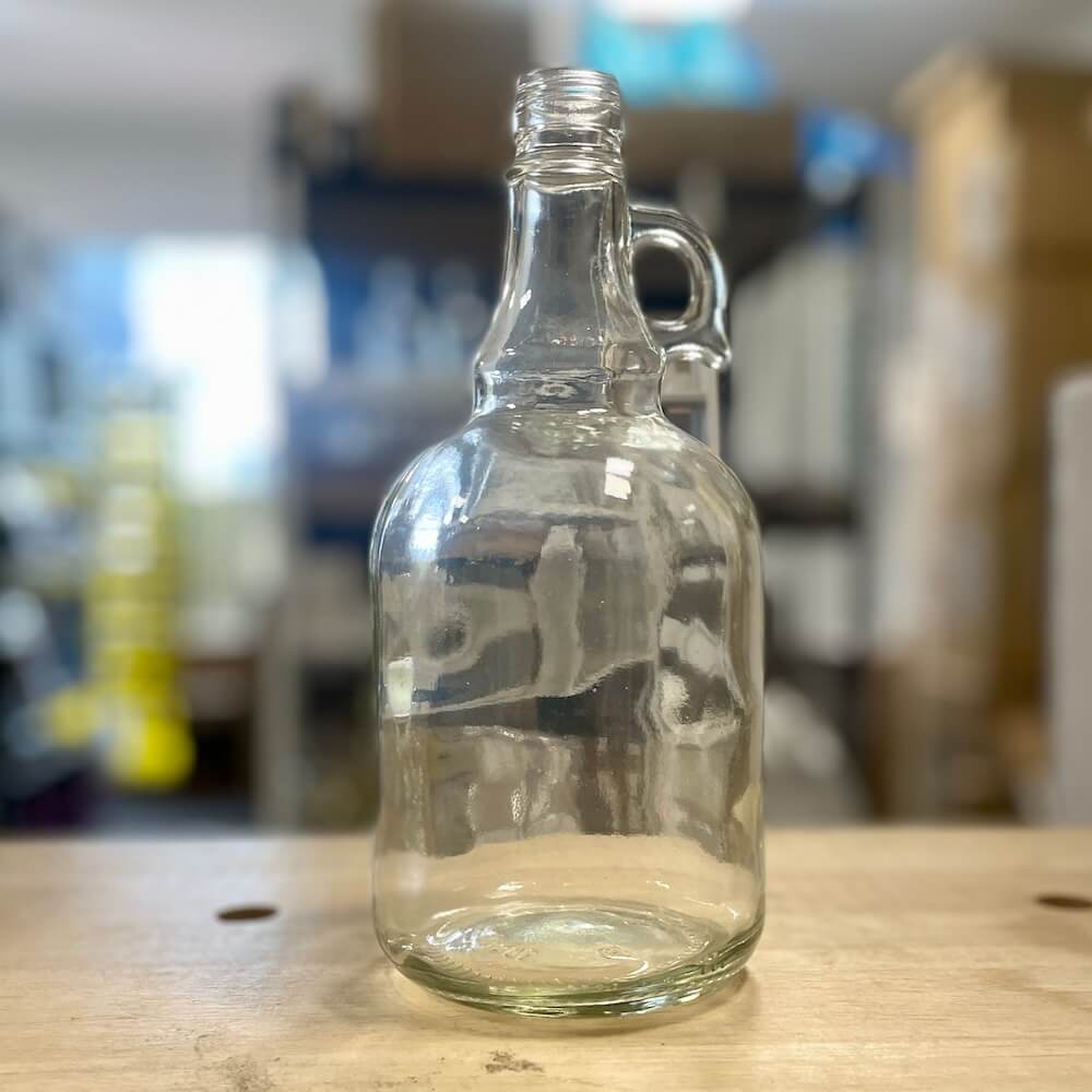 Glass Spirit Bottle &amp; Plastic Screw Cap 1L