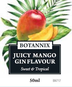 Spirits Unlimited Botannix Juicy Mango Gin Flavour - 50ml - All Things Fermented | Home Brew Supplies Shop Wellington Kapiti NZ