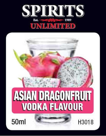 Spirits Unlimited Fruit Vodka - Asian Dragonfruit Fruit - 50ml - All Things Fermented | Home Brew Supplies Shop Wellington Kapiti NZ