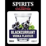 Spirits Unlimited Fruit Vodka - Blackcurrant - 50ml - All Things Fermented | Home Brew Supplies Shop Wellington Kapiti NZ