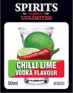 Spirits Unlimited Fruit Vodka - Chilli Lime - 50ml - All Things Fermented | Home Brew Supplies Shop Wellington Kapiti NZ
