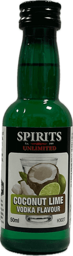 Spirits Unlimited Fruit Vodka - Coconut Lime - 50ml - All Things Fermented | Home Brew Supplies Shop Wellington Kapiti NZ
