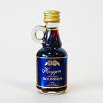 Bottle of Hoggers Bourbon flavor concentrate on a white background