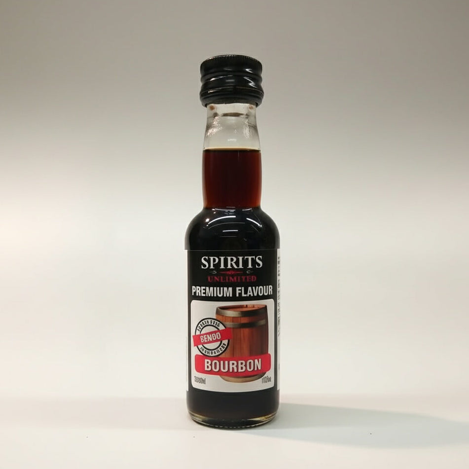 Bottle of Spirits bourbon on a white background