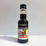 Bottle of Spirits Limited Premium Flavour Dark Rum on a white background